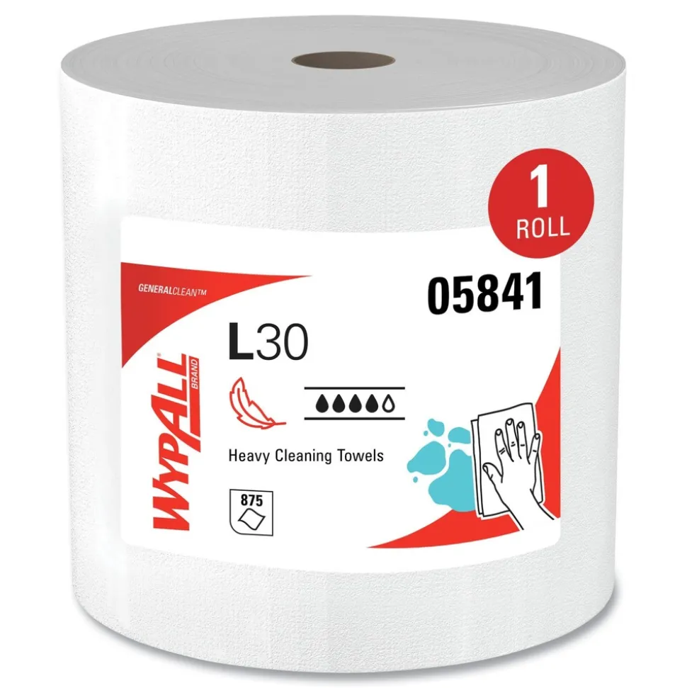WypAll 875/Roll L30 Wipers Jumbo Roll - White