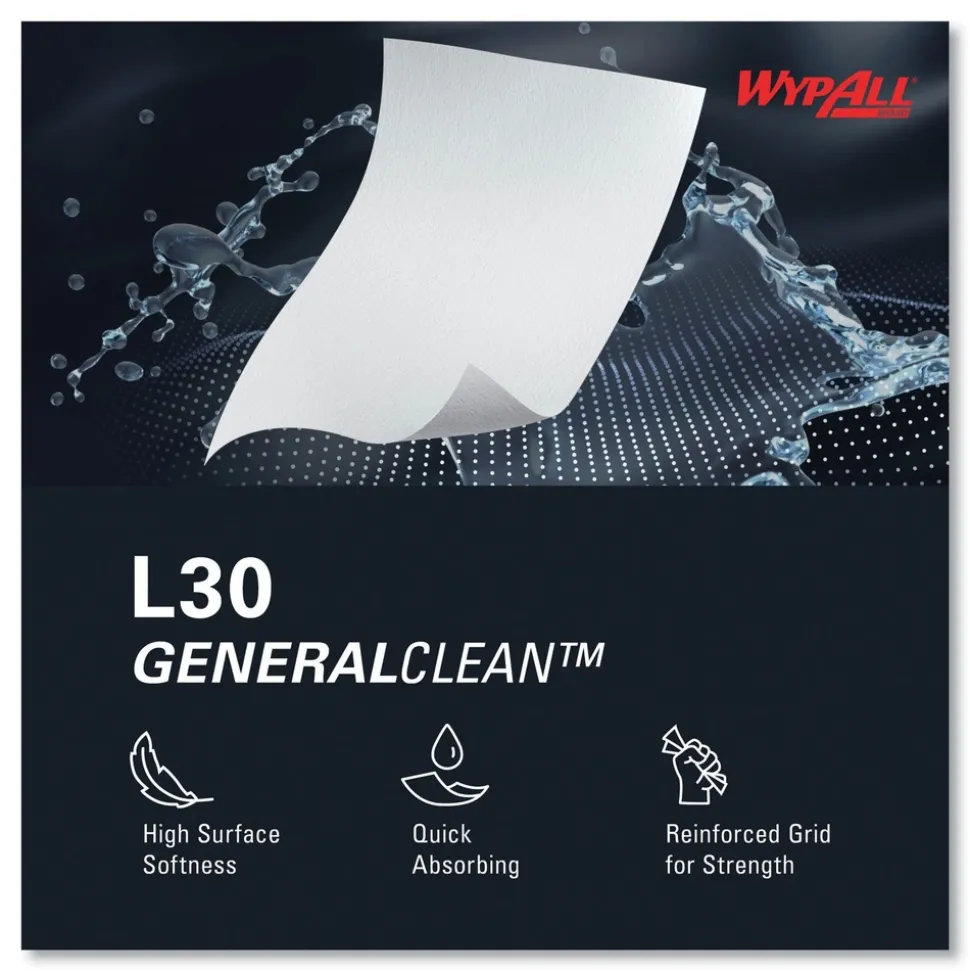 WypAll 875/Roll L30 Wipers Jumbo Roll - White