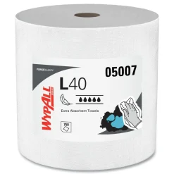 WypAll 750/Roll L40 Wipers Jumbo Roll - White