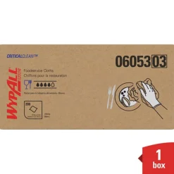 WypAll X50 23.5 in. x 12.5 in. 1/4 Fold Foodservice Towels - White (200/Carton)