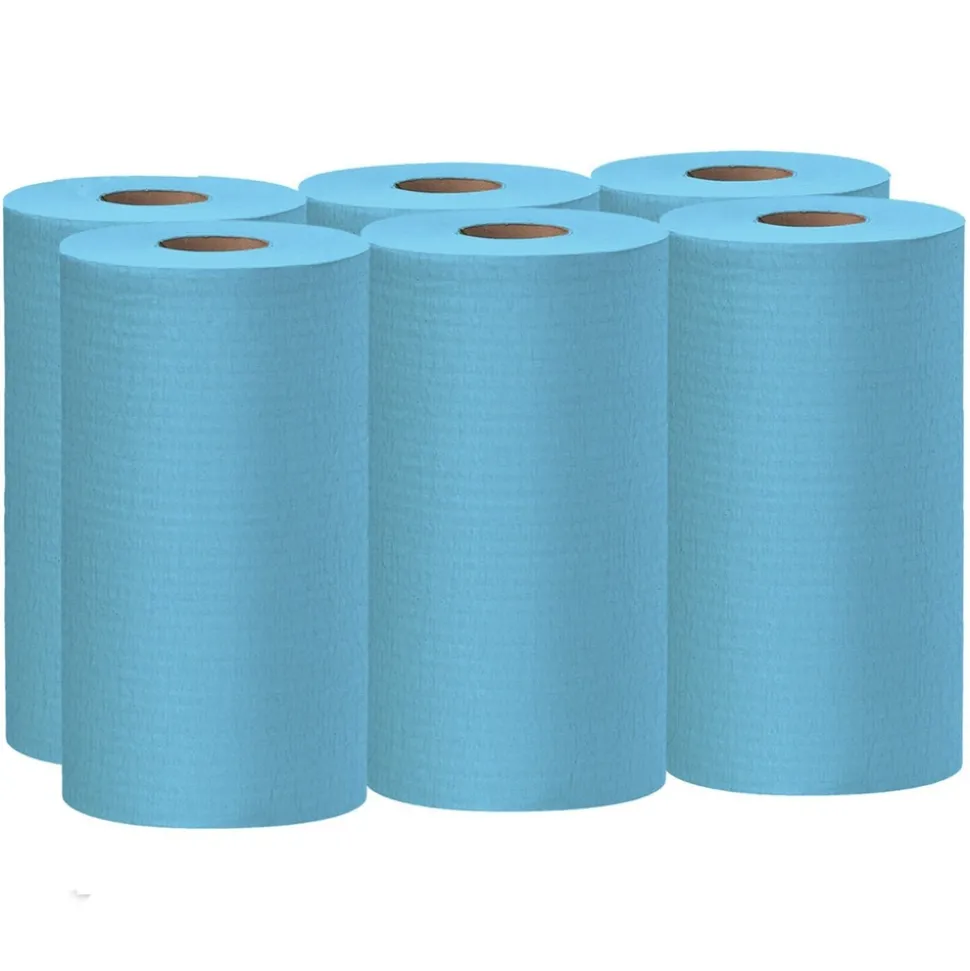 WypAll X60 13.5 in. x 19.6 in. Cloths - Small, Blue (130/Roll, 6 Rolls/Carton)