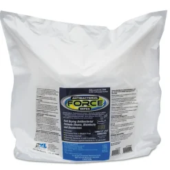 2XL 1-Ply 6 x 8 FORCE Disinfecting Wipes Refill - Unscented/White (4/Carton)