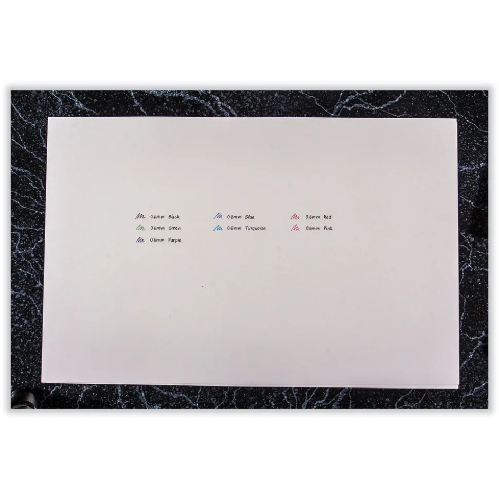 Zebra 0.6 mm Fine Fountain Pen - Assorted Ink and Barrel Colors (7/Pack)