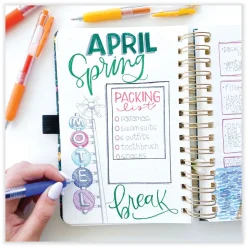 Zebra 0.7 mm Medium Sarasa Retractable Clip Gel Pen - Black Ink, Clear/Black Barrel (1-Dozen)