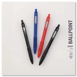 Zebra 20610 Z-Grip Medium 1 mm Recycled Retractable Ballpoint Pen - Black Ink/Black Barrel (1-Dozen)