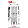 Zebra F-301 Signature Series Earthy Tones Fine 0.7 mm. Retractable Ballpoint Pen - Black Ink/Pewter Barrel (4/Pack)