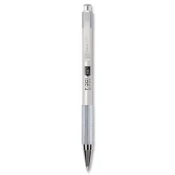 Zebra F-301 Signature Series Earthy Tones Fine 0.7 mm. Retractable Ballpoint Pen - Black Ink/Pewter Barrel (4/Pack)