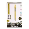 Zebra Z-Grip Chisel Tip Retractable Highlighter Markers - Neon Yellow (1-Dozen)