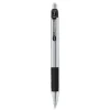 Zebra Z-Grip Medium 1 millimeter Retractable Metal Ballpoint Pen - Black Ink/Silver/Black Barrel (1-Dozen)