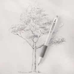 Zebra Z-Grip Plus 0.7 (No. 2) Mechanical Pencil - Black Lead/White Barrel (1-Dozen)