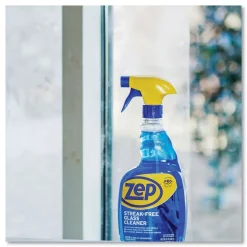 Zep Commercial 32 oz. Spray Bottle Streak-Free Glass Cleaner - Pleasant Scent (12/Carton)