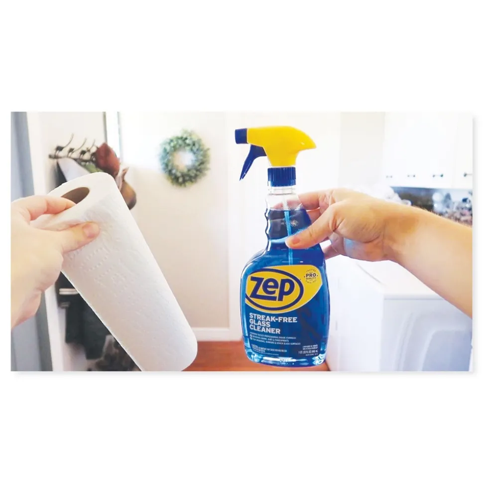 Zep Commercial 32 oz. Spray Bottle Streak-Free Glass Cleaner - Pleasant Scent (12/Carton)