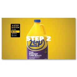 Zep Commercial 1-Gallon Stain Resistant Floor Sealer - Unscented (4/Carton)