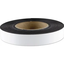 ZEUS 1 in. x 50 ft. Dry Erase Magnetic Label Tape - White