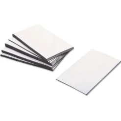 ZEUS 2 in. x 3.5 in. Adhesive Coated Business Card Magnets - White (25/Pack)